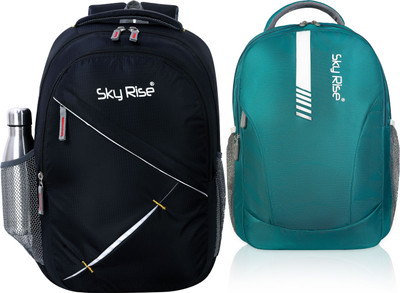 SKY RISE backpack40 35 L Laptop Backpack(Green, Black)