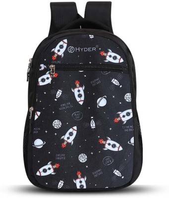 Hyder 35L Rocket Trendy Stylish Waterproof College /Casual/ School Bag / Backpack 35 L Backpack(Black)