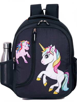 Nema Unisex Kids School Bag Cartoon For /Boy/Girl/Baby/ (3-12 Years) 21 L Backpack(Black)