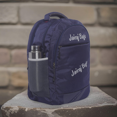 JairaJ regular size Laptop school bag college travell office bag with rain cover 40 L Backpack(Blue)