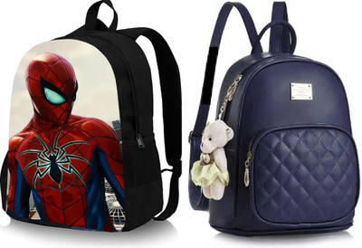 Shishtha A_SPIDER-04_@@_1PC & pc34_abc 30 L Backpack(Black, Blue)
