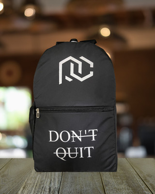 POSHCOLLECTION DON’T QUIT Premium Backpack | Waterproof, Lightweight & Stylish Bag 20 L Backpack(Black)