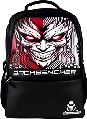 Hop Laptop Backpack Backbencher Print Backpack | Stylish Bag & Spacious Compartments 30 L Laptop Backpack(Black)
