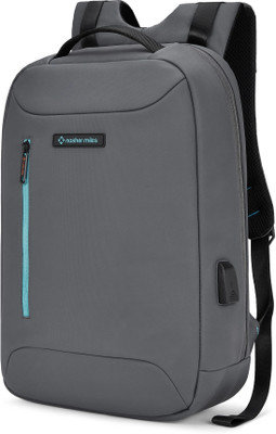 NASHER MILES Staten Passenger Workpack | Polyester | USB charging | Ideal For Office 29 L Laptop Backpack(Grey)