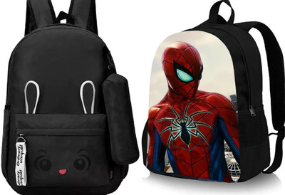 Plama A_BLK_- BN_-1 & SPIDER-04_@@_1PC_abc 30 L Backpack(Black, Black)