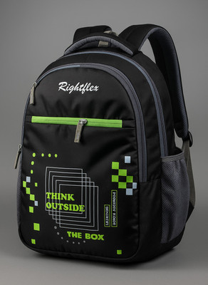 Right Flex Laptop backpack men bag school bag 35 L Laptop Backpack(Black)