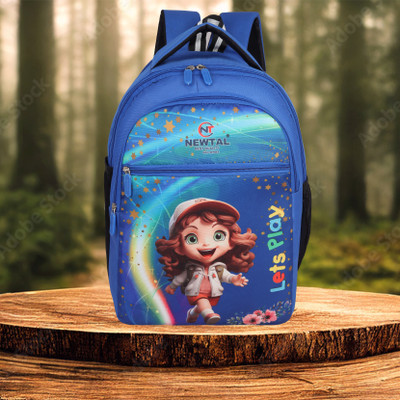 newtal Kids Stylish Junior School Bag Backpacks Cartoon/Boy/Girl/Baby/ (3-9 Years) 30 L Backpack(Blue)