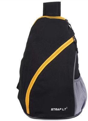 Straplt SCHOOL/COLLEGE/OFFICE SMART BACKPACK TRAVEL BUSINESS OFFICE BAG 12 L Backpack(Black)