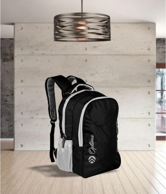 Optima Medium 29 L Laptop Backpack Spacy unisex backpack with rain cover 29 L Laptop Backpack(Black)