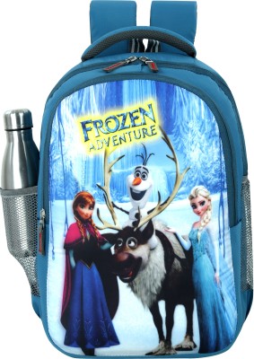 bayo Frozen 35 L 47cm For 1st/2nd/3rd/4th & 5th class school Bag Boys/Girls Waterproof School Bag(Dark Green, 35 L)