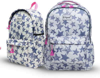 Ellipse combo Girls College, Coaching, School, Tuition Bag 20 L Backpack(Multicolor)