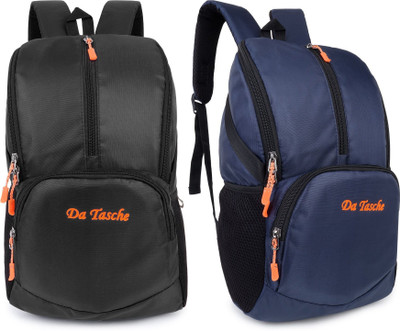 Da Tasche Daypack Blue 25 L Backpack(Blue, Black)