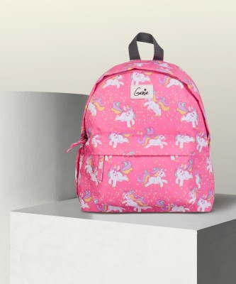 Genie Unicorn Casual Backpack, 13 Ltrs, Stylish and Trendy bag, Water Resistant and Lightweight Mini Bag for Office and Travelling Purpose. Latest collection. (Pink) 13 L Backpack(Pink)