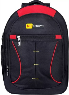 mhcrown Small 20 L Backpack 20 Ltrs LAptop Casual Waterproof Backpack 15 Inch 20 L Backpack(Black)