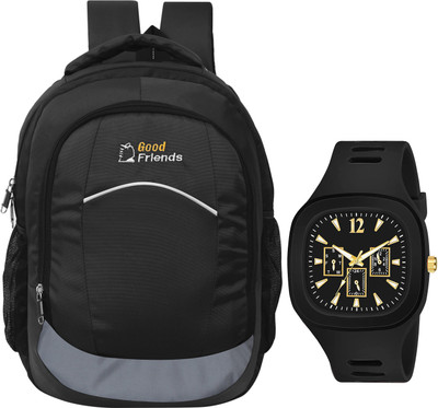 Capitalpoint Be Unique Multipurpose School/Office/College/Travel/ Along Watch 35 L Laptop Backpack(Black)