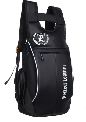 perfect leather Large 25 L unisex Spacy and reflective strip Special price 25 L Laptop Backpack(Black)