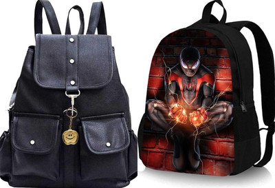 khatushyam collection A_BLK-4PKT-BACKPACK-SINGLE & DGTL-021_abc 30 L Backpack(Black, Multicolor)