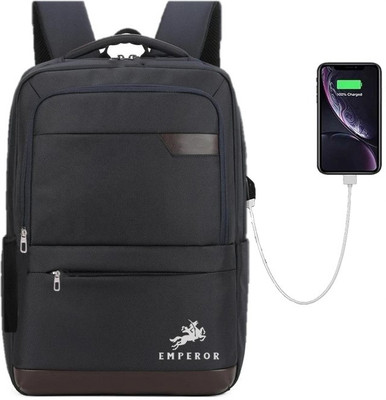 Emperor Multi-purpose backpack With USB charging Port Laptop,office,college,travel bag 32 L Laptop Backpack(Black)