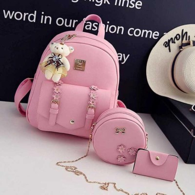 Cleto FLOWERPK_COMBO_14 5 L Backpack(Pink)