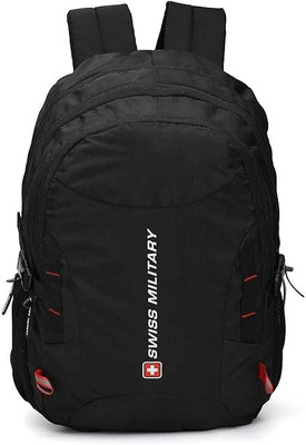 SWISS MILITARY with Rain Cover 25 L Backpack(Black)