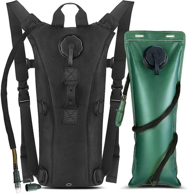 HASTHIP Hydration Pack Backpack with 3L Bladder, Tactical Water Bag for Hiking, Biking 3 L Backpack(Black)