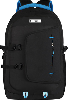 PROVOGUE PLUS Waterproof ASHPER Unisex School Bag With Flap Designer Pen Pocket 40 L Backpack(Black)