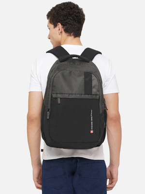 SWISS MILITARY Accent Multi Utility Bag with Quick Access pocket for Office/College/Travel Bag 34 L Backpack(Grey)
