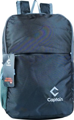 CAPTAIN BAG 06 15 Litter High Grade PU Coated Polyester Casual Backpack 15 L Backpack(Black)