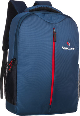 SUNDROW Laptop Casual Backpacks For college office Premium With Quick Access Pockets 26 L Laptop Backpack(Blue)