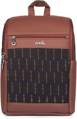 ZOUK Ikat GreRe Amalia Daypack 10.6 L Laptop Backpack(Black)
