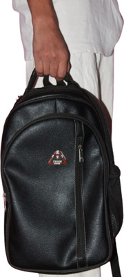 Tarun Creation Black 15L Stylish Artificial Leather Backpack for Men 15 L Backpack(Black)