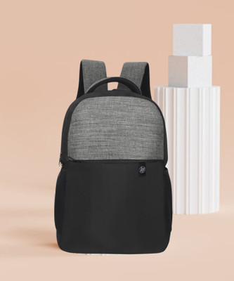 HP Medium 25 L Laptop Backpack 15.6-inch Trolley Pass-Through; Padded Back Panel 25.1 L Trolley Backpack(Black, Grey)