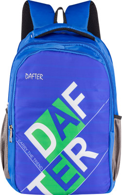 dafter Printed Casual college Backpack With rain cover and 3 Main Compartments 15 L Laptop Backpack(Blue)