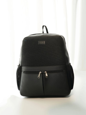 ZOUK Jet Black Office Backpack 16.5 L Laptop Backpack(Black)