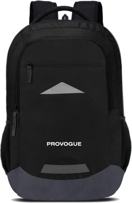 PROVOGUE 3 Compartment Premium Office/College/School 48 L Laptop Backpack(Black, Grey)
