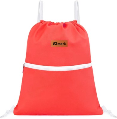 ADMARK Asian double zipper Red Drawstring bag, Backpack,string bag,dori bag, casual bag 18 L Backpack(Red)