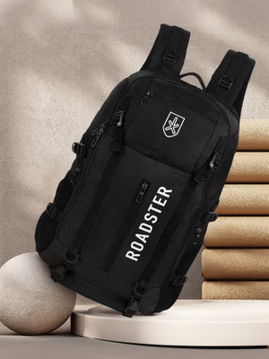 Roadster Rider Multipurpose Unisex bag with Shoe Compartment/Raincover College travel 50 L Laptop Backpack(Black)