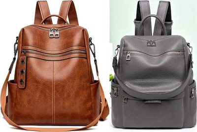 Spinsell 170 14 L Backpack(Brown, Grey)