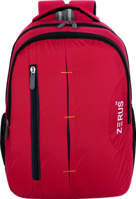 ZERUS Durable travel backpack with side pockets 35 L Laptop Backpack(Red)
