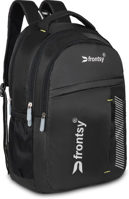 Frontsy Pack of 2 School College Travel Backpack Bag 35 L Laptop Backpack(Black, Grey)