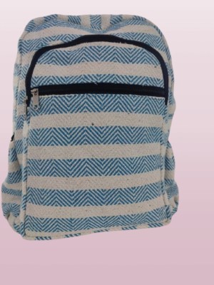 MAHADEV Backpack for Girls Women Backpack College Bag for Girls/Women 15 L Backpack(Blue, White)