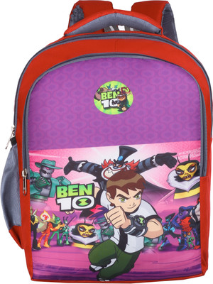 LIKER BAG Cartoon Backpack with Bottle Holder | Water Resistant | Casual & School Use 45 L Backpack(Red)