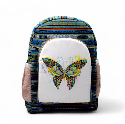 green basket Colorful Tribal Versatile Canvas Daypack for Everyday Use 25 L Trolley Laptop Backpack(Multicolor)