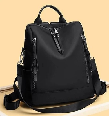 SST Crafts Medium 25 L Stylish Laptop Bag For Women 25 L Laptop Backpack(Black)