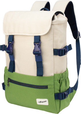 F Gear Canyon Mint Green White Beige 18 L Laptop Backpack(White, Green)