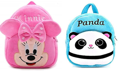 True Pro minnie and panda 10 L Backpack(Multicolor)