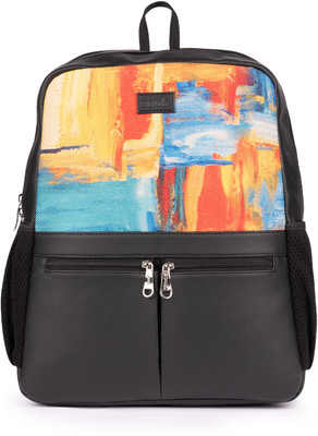 ZOUK Abstract Amaze Office Backpack 16.5 L Laptop Backpack(Black)