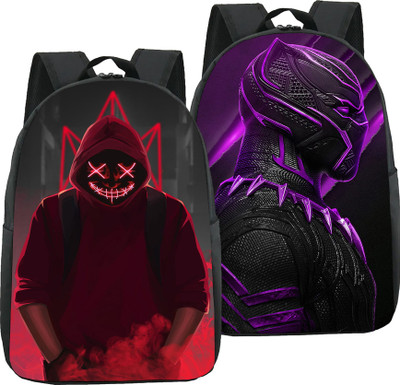 Shishtha A_DEVIL+PRPLPANTHER 1-COMBO_abc 30 L Backpack(Green)