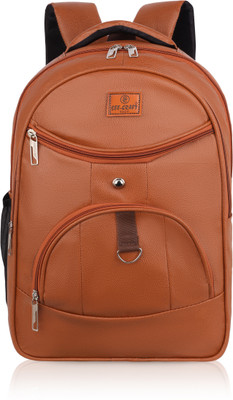 SEE-CRAFT Large 45 L Laptop Backpack Vegan Casual Backpack for Men 45 L Backpack(Brown)