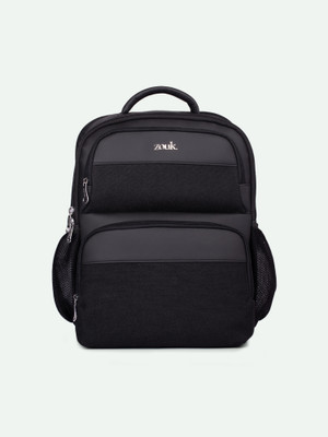 ZOUK Jet Black Consultant Backpack 18.7 L Laptop Backpack(Black)